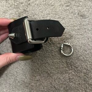 All Saints Bracelet and Ring set with studs